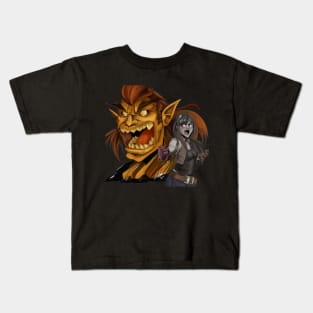 Demon And the Fighter Kids T-Shirt